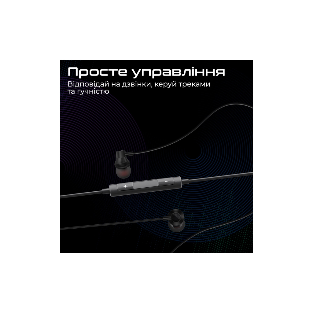 Навушники Promate Vibe-LT Black (vibe-lt.black) - зображення 6