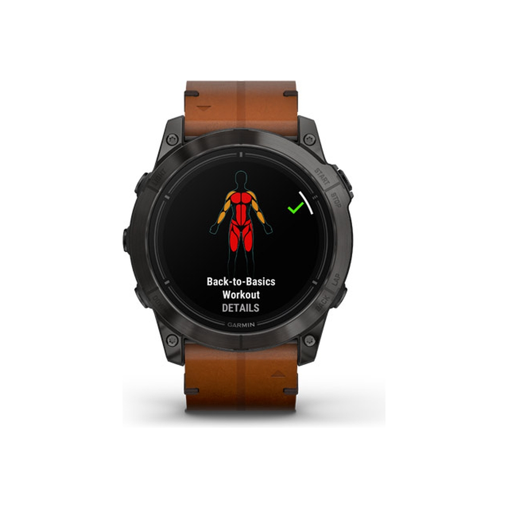 Смарт-годинник Garmin EPIX PRO (g2), 51, Saph, CrbnGryDLC Ti, Chsnt Lthr, GPS (010-02804-30) - зображення 5