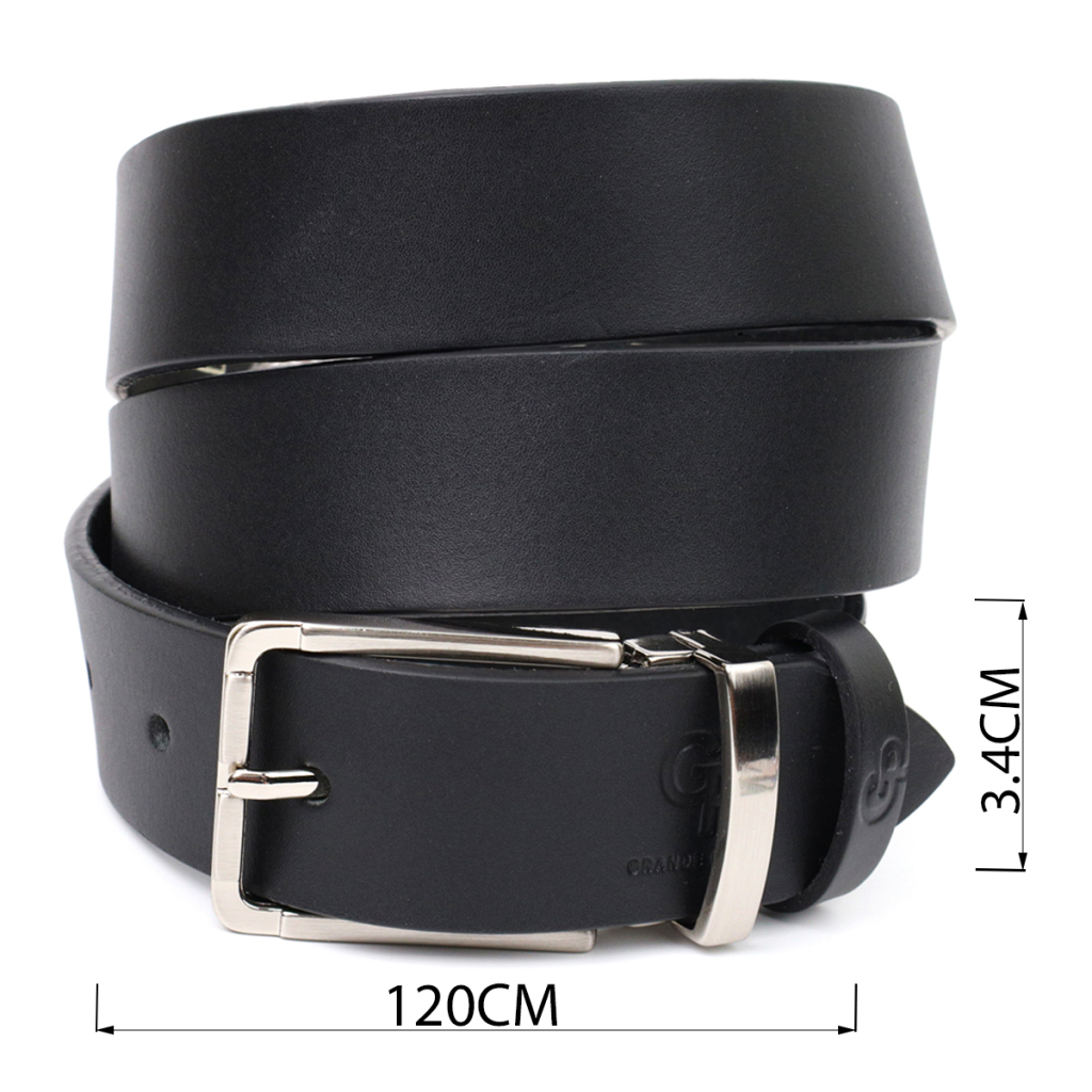 Ремінь Grande Pelle Брючний з натуральної шкіри Чорний (11677) - зображення 3
