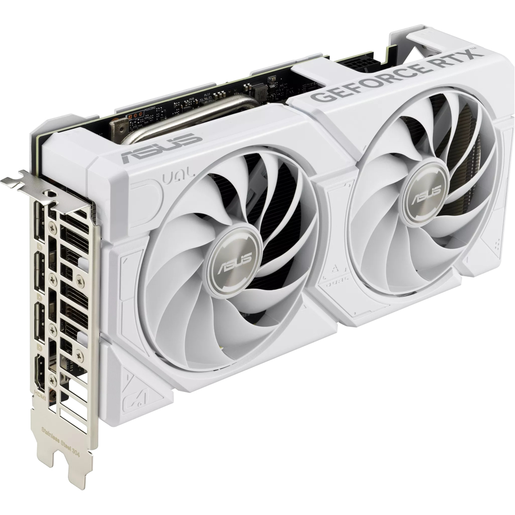 Відеокарта ASUS GeForce RTX4070 SUPER 12Gb DUAL OC WHITE EVO (DUAL-RTX4070S-O12G-EVO-WHITE) - зображення 6