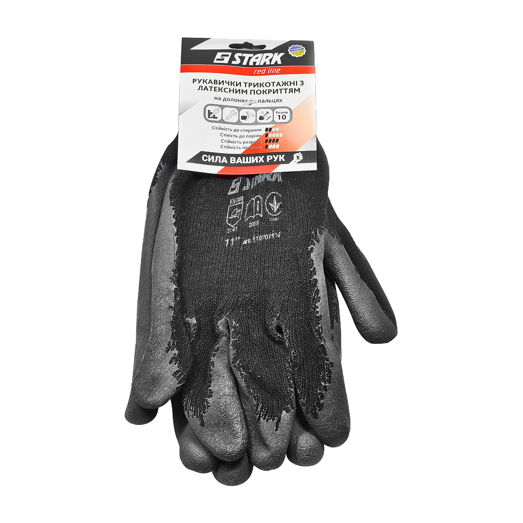 Захисні рукавички Stark латекс 10 шт (510701910.10) - зображення 3