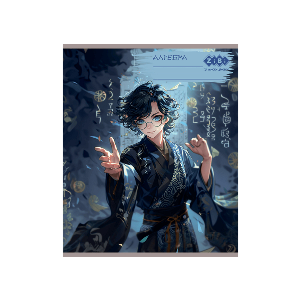 Зошит ZiBi набір учнівських ANIME 48 аркушів клітинка 10 штук, 8 предметів (ZB.1704-99) - зображення 3