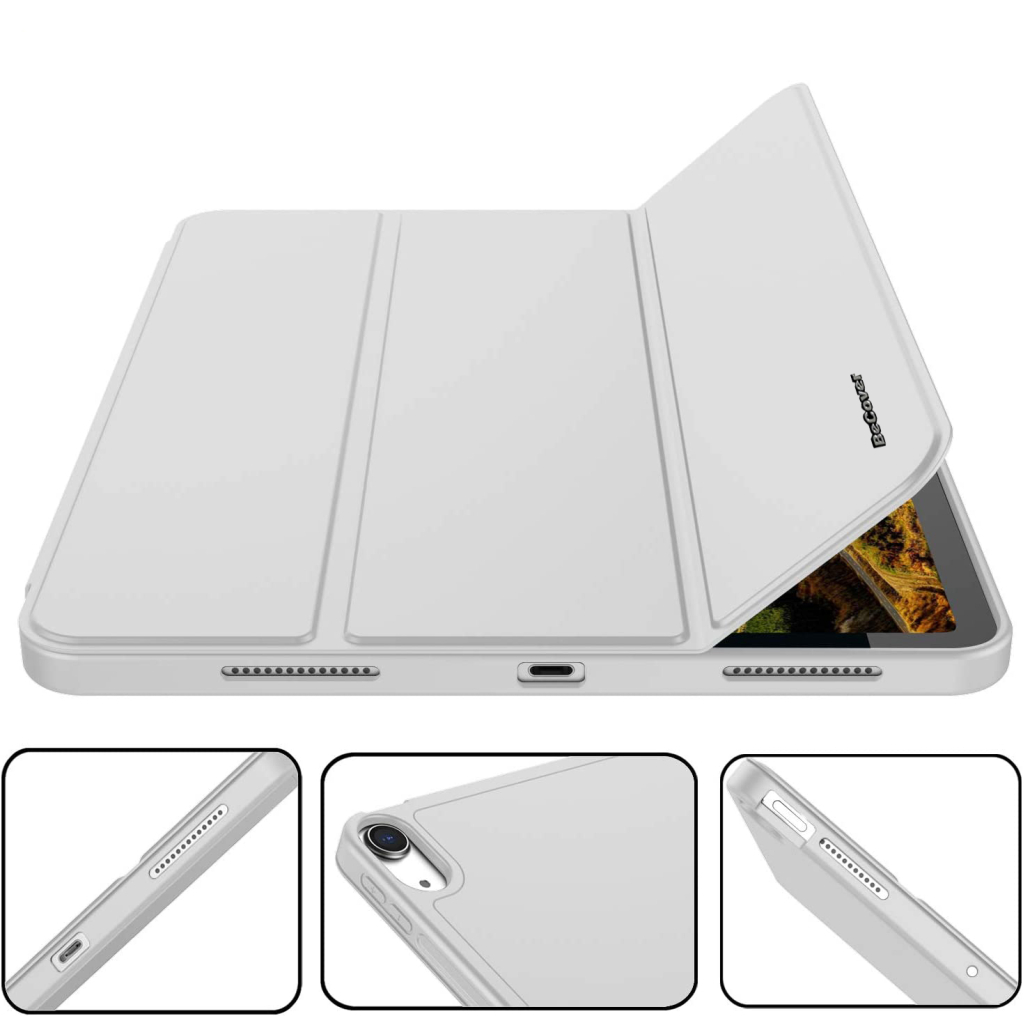 Чохол до планшета BeCover Direct Charge Pen mount Pencil Apple iPad Air 5 (2022) 10.9" Gray (708778) - зображення 5