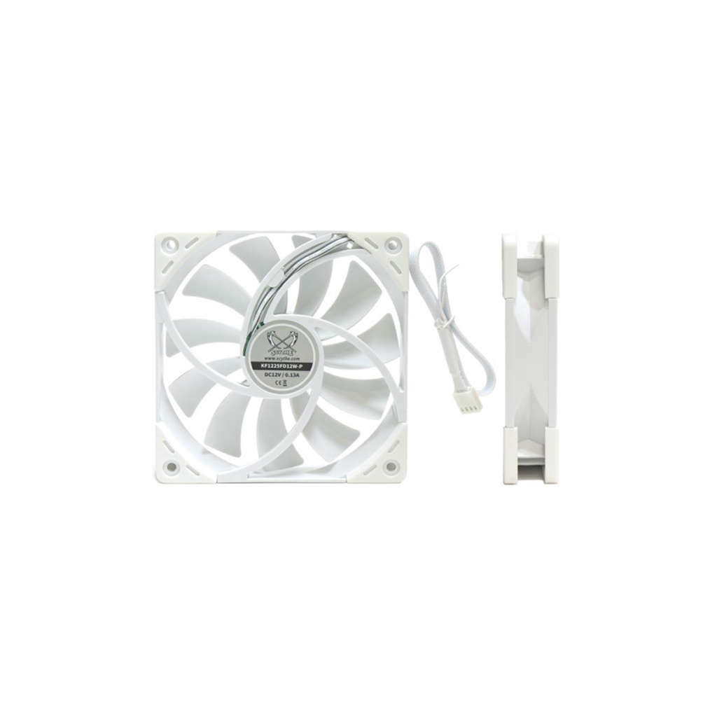 Кулер до корпусу Scythe Kaze Flex 120 White PWM (KF1225FD18W-P) - зображення 2