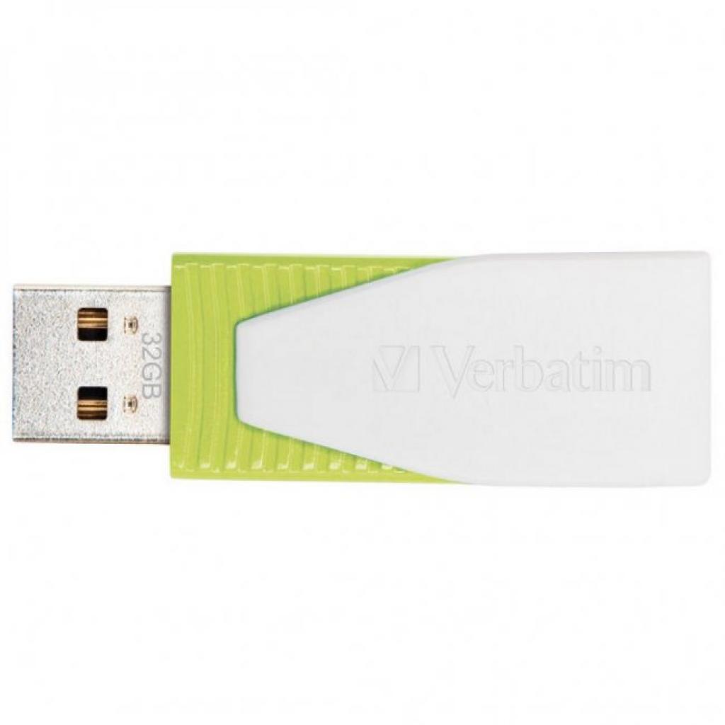 USB флеш накопичувач Verbatim 32GB Store 'n' Go Pin Swive Green USB 2.0 (049815) - зображення 4