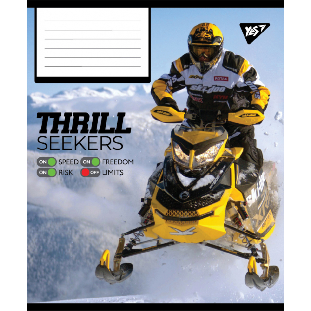 Зошит Yes Thrill Seekers А5 60 аркушів клітинка (767789) - зображення 6