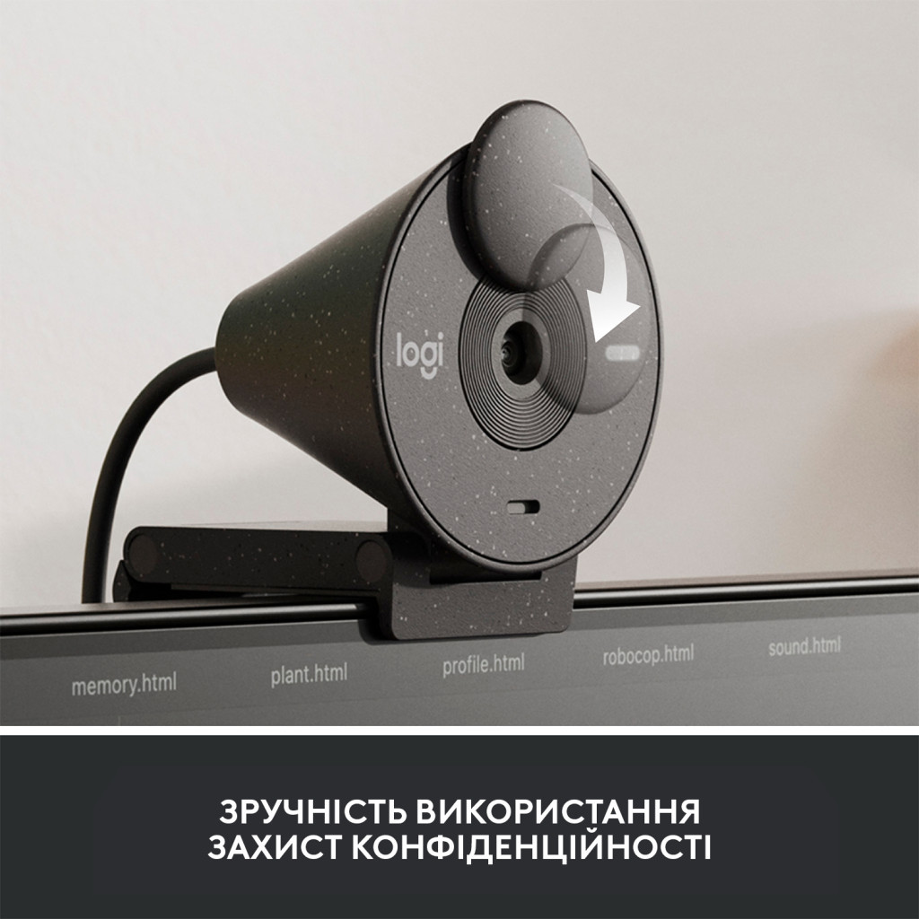 Веб-камера Logitech Brio 305 FHD for Business Graphite (960-001469) - изображение 9