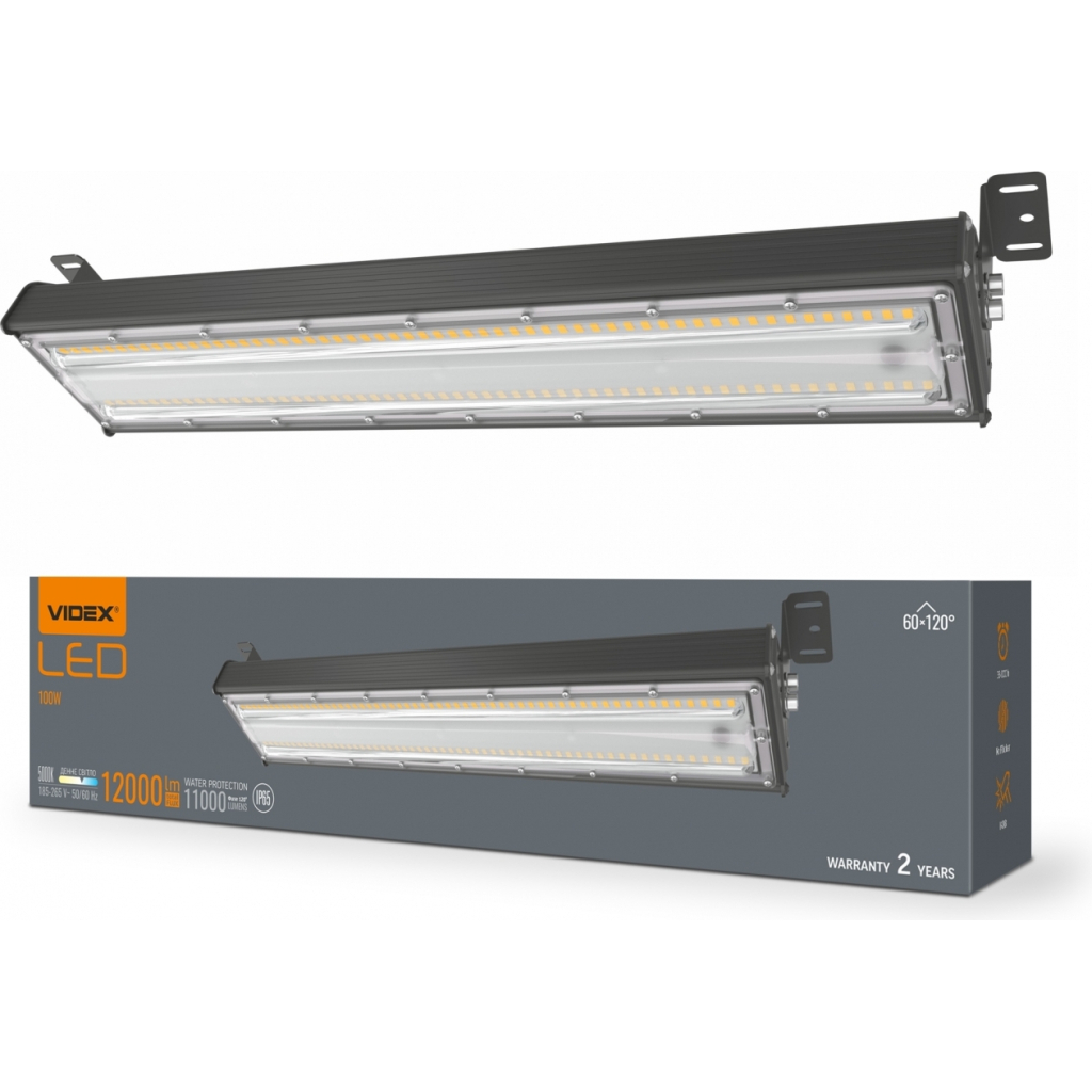 Світильник Videx висотний лінійний 100W 5000K 220V (VL-HB022-1005B) - изображение 2