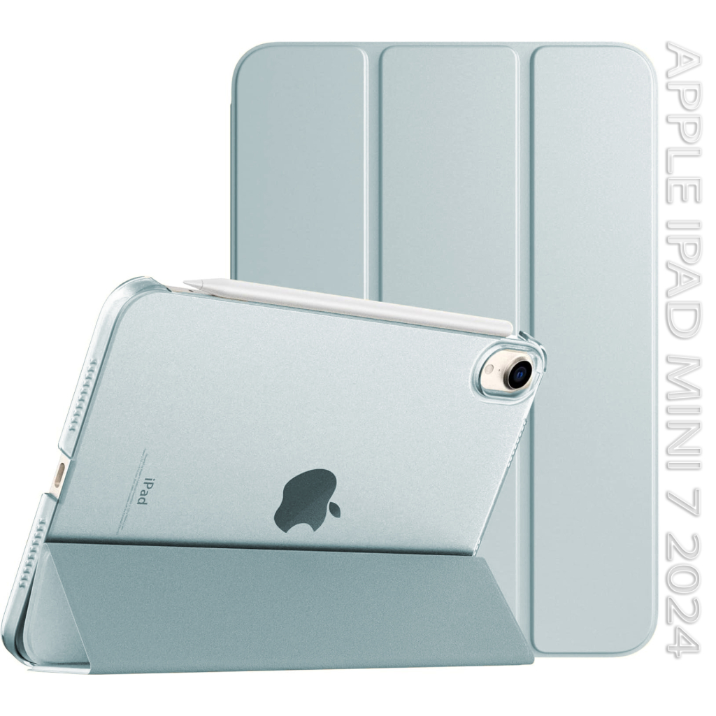 Чохол до планшета BeCover Tri Fold Hard Apple iPad Mini 7 2024 Light Blue (712453) - зображення 1
