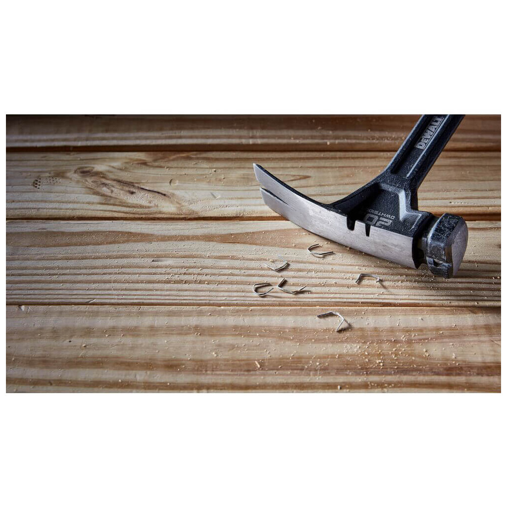 Молоток DeWALT RIP-CLAW, суцільнометалевий, 567 г, з прямим цвяходером (DWHT51004-0) - изображение 6