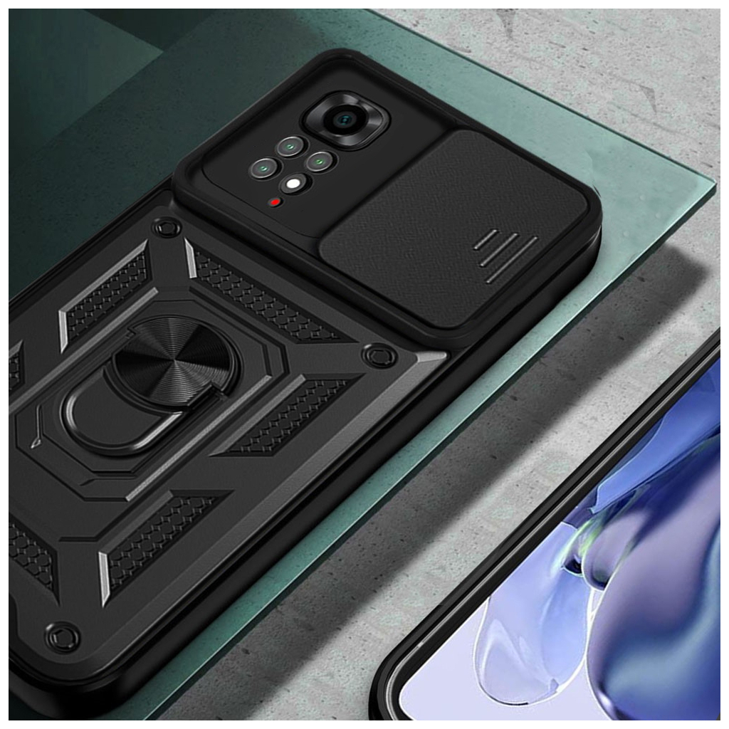 Чохол до мобільного телефона BeCover Military Xiaomi Redmi Note 11 4G/10 2021/10 2022 Black (708227) - зображення 3