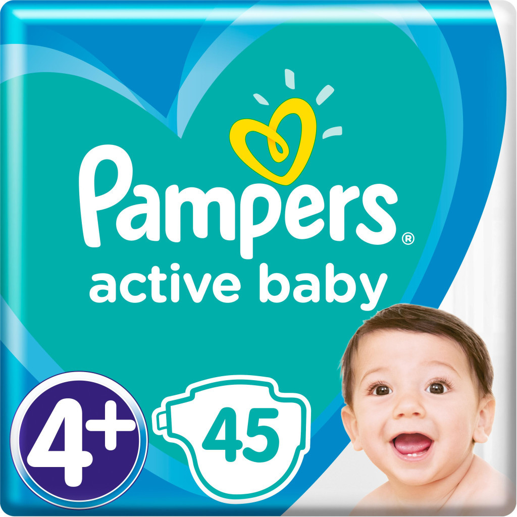 Підгузки Pampers Active Baby Maxi Plus Розмір 4+ (10-15 кг) 45 шт (8001090950017) - зображення 4