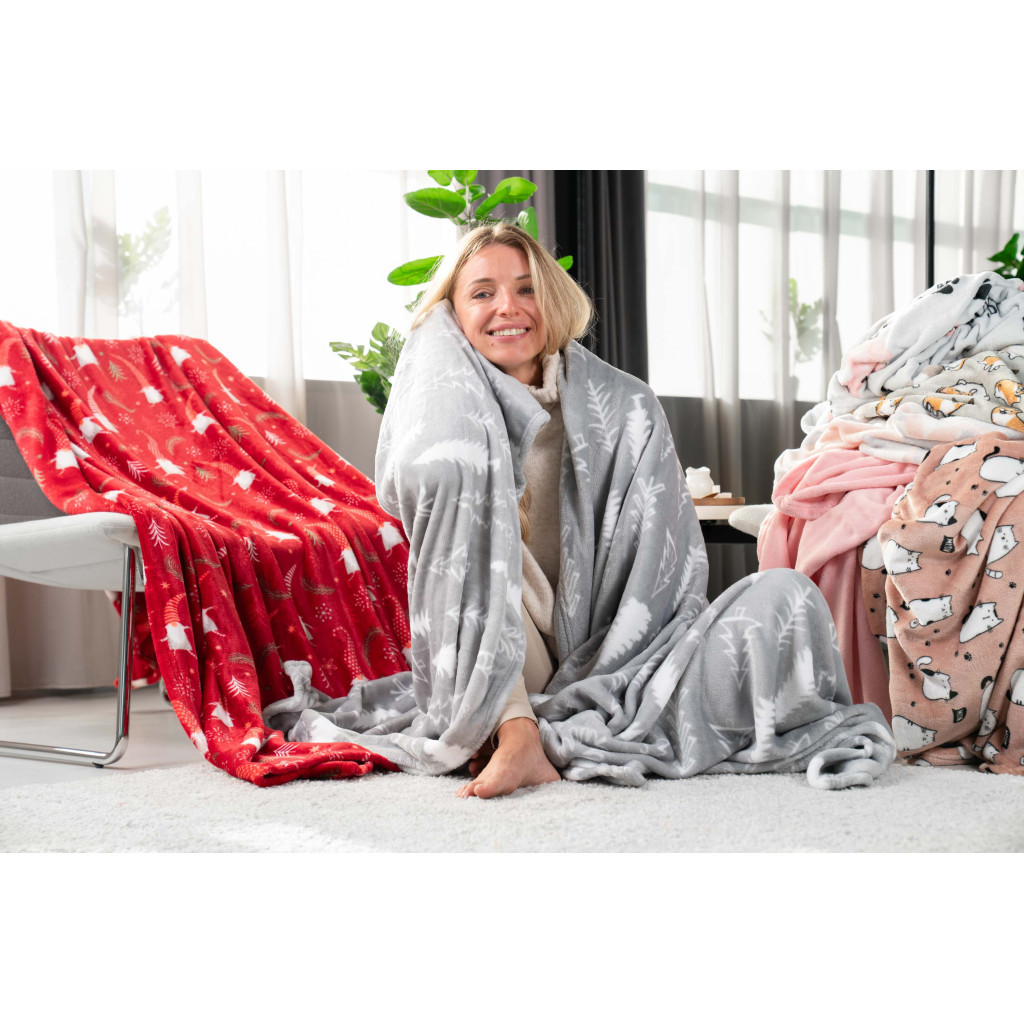 Плед Ardesto Flannel ялинки 160х200 см (ART0110PB) - зображення 4