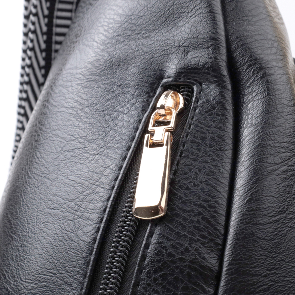 Сумка Vintage Слінг жіноча з екошкіри Чорна (22748) - зображення 5