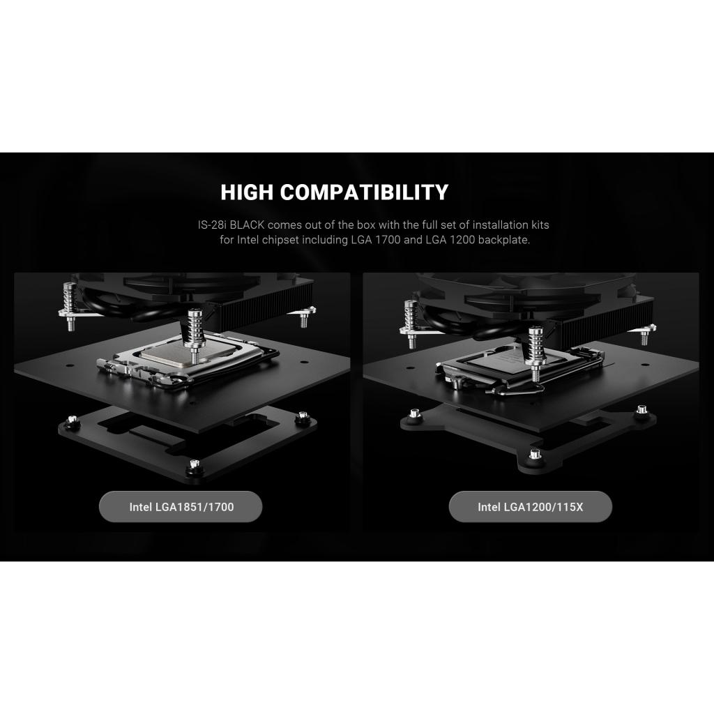 Кулер до процесора ID-Cooling IS-28i BLACK - зображення 10