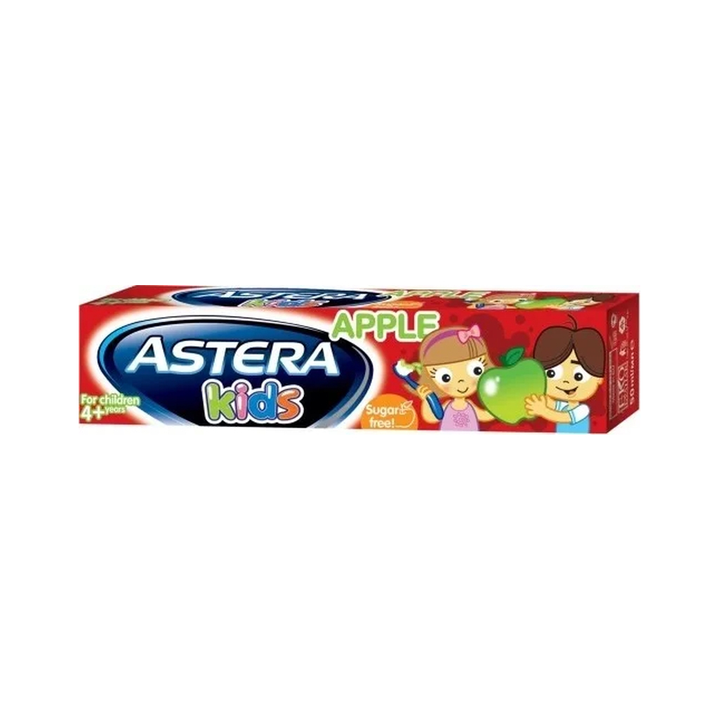 Дитяча зубна паста Astera Kids (6+ років) зі смаком яблука 50 мл (3800013514382) - зображення 1