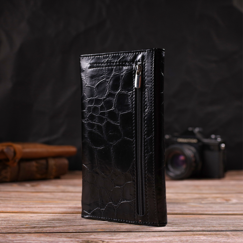 Гаманець Canpellini З натуральної шкіри Чорний (21834) - зображення 9