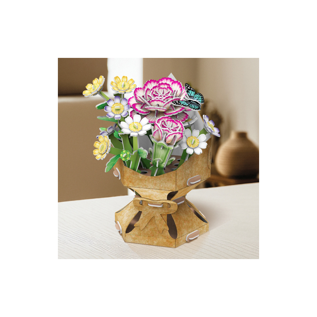 Пазл Cubic Fun тривимірний Букет квітів Гвоздики (W3300h) - изображение 3