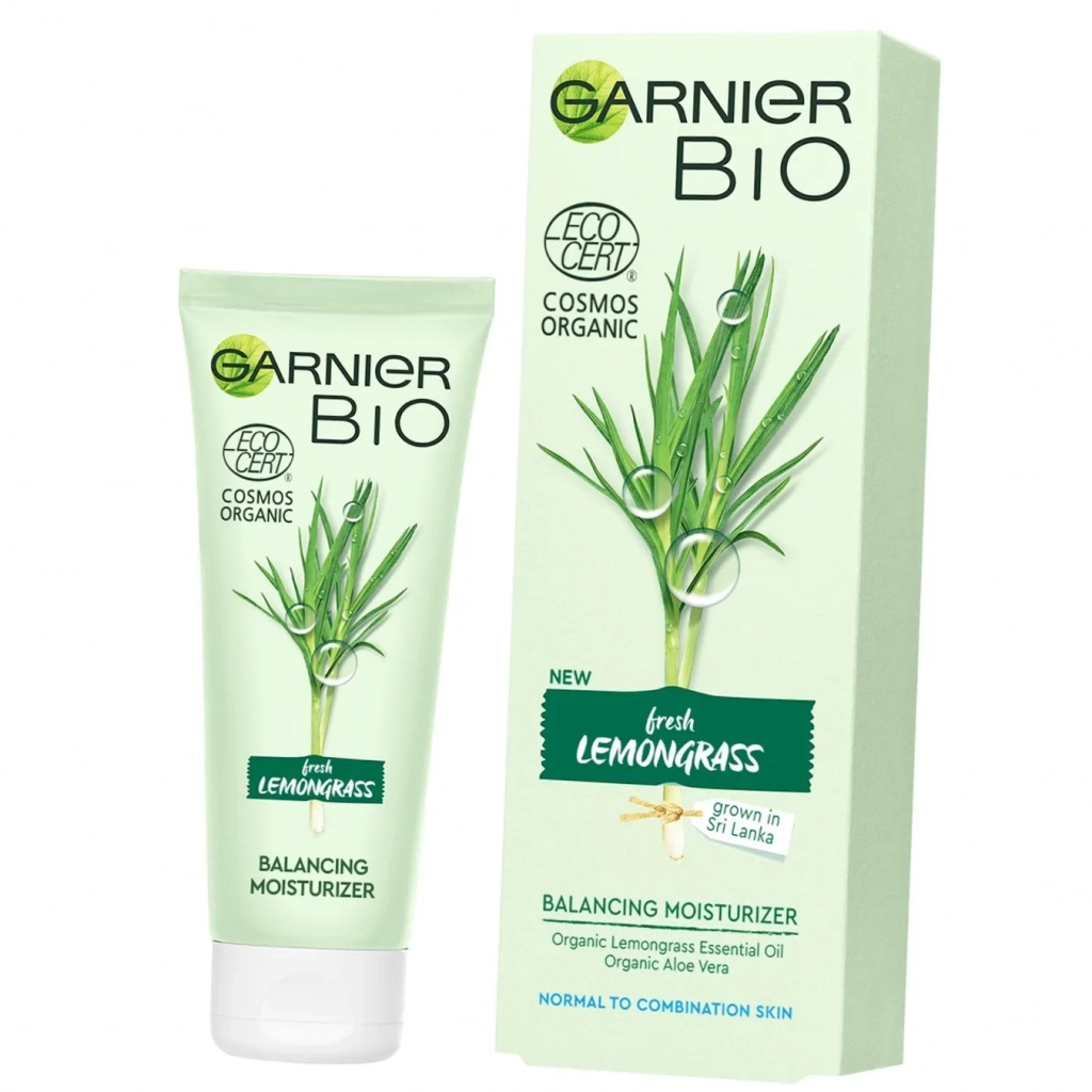 Крем для обличчя Garnier Bio Зволожуючий з екстрактом лемонграсу 50 мл (3600542264167) - изображение 2