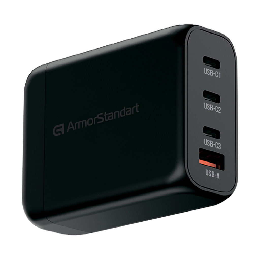 Зарядний пристрій Armorstandart ARP-131 Resolute Power USB-C 100W GaN Black (ARM70024) - зображення 1