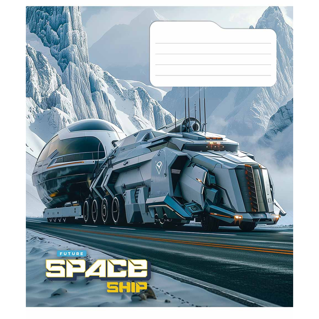 Зошит Школярик Space ship 36 аркушів лінія (036-3435L) - зображення 4
