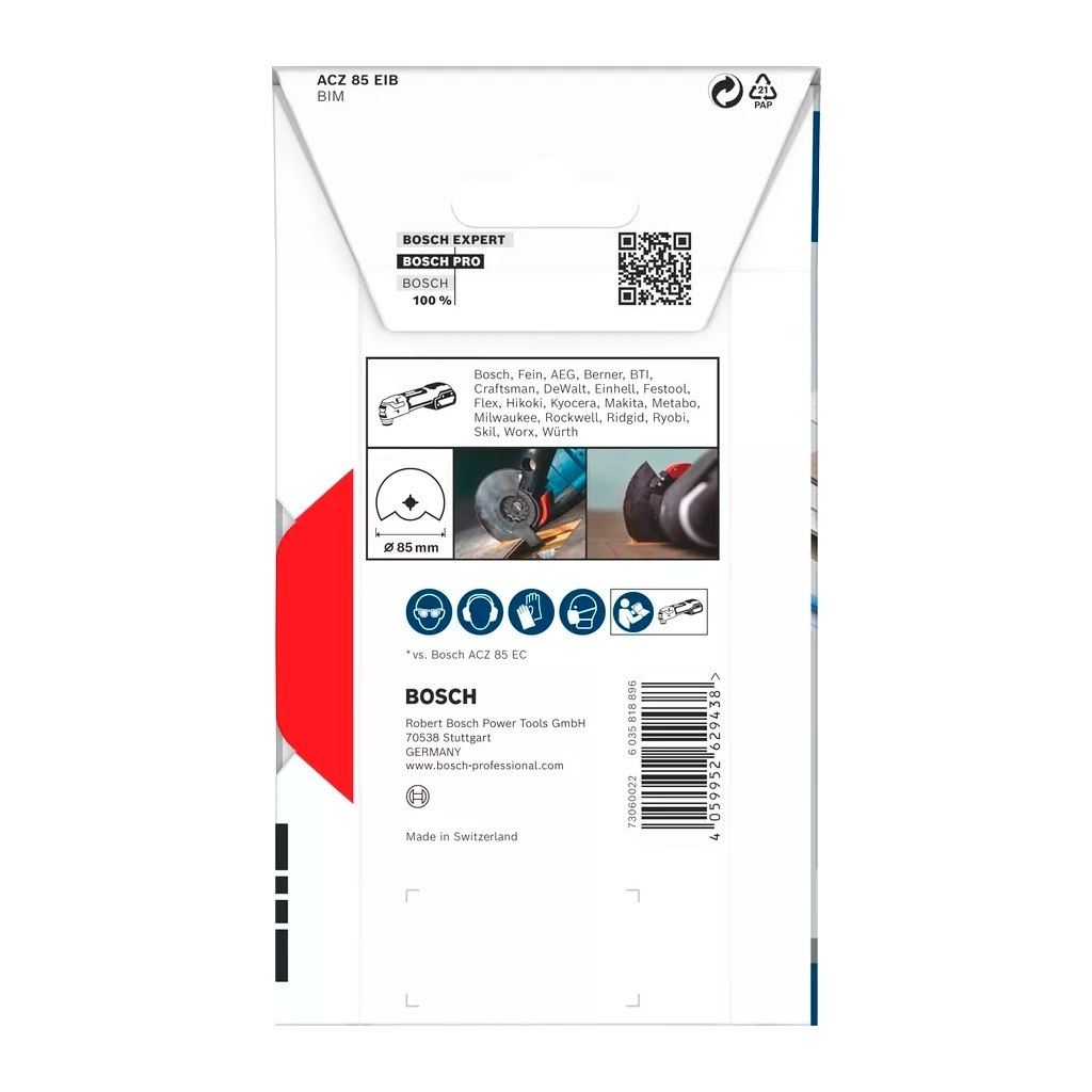 Диск пильний Bosch PRO StarlockBIM Wood Met ACZ85EB (2.608.669.086) - изображение 9