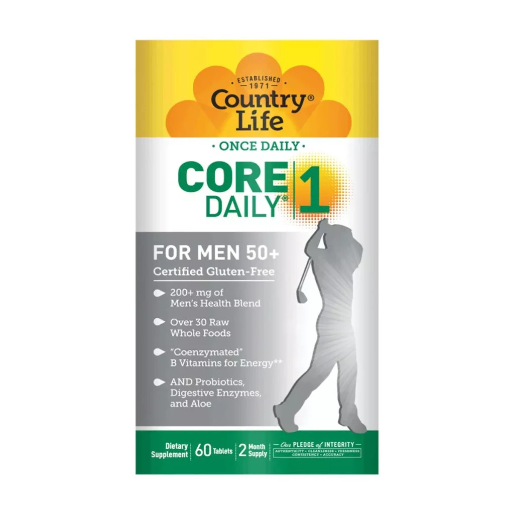 Мультивітамін Country Life Мультивітаміни для Чоловіків, 50+, Core Daily-1 for Men 50+, (CLF-08194) - зображення 1