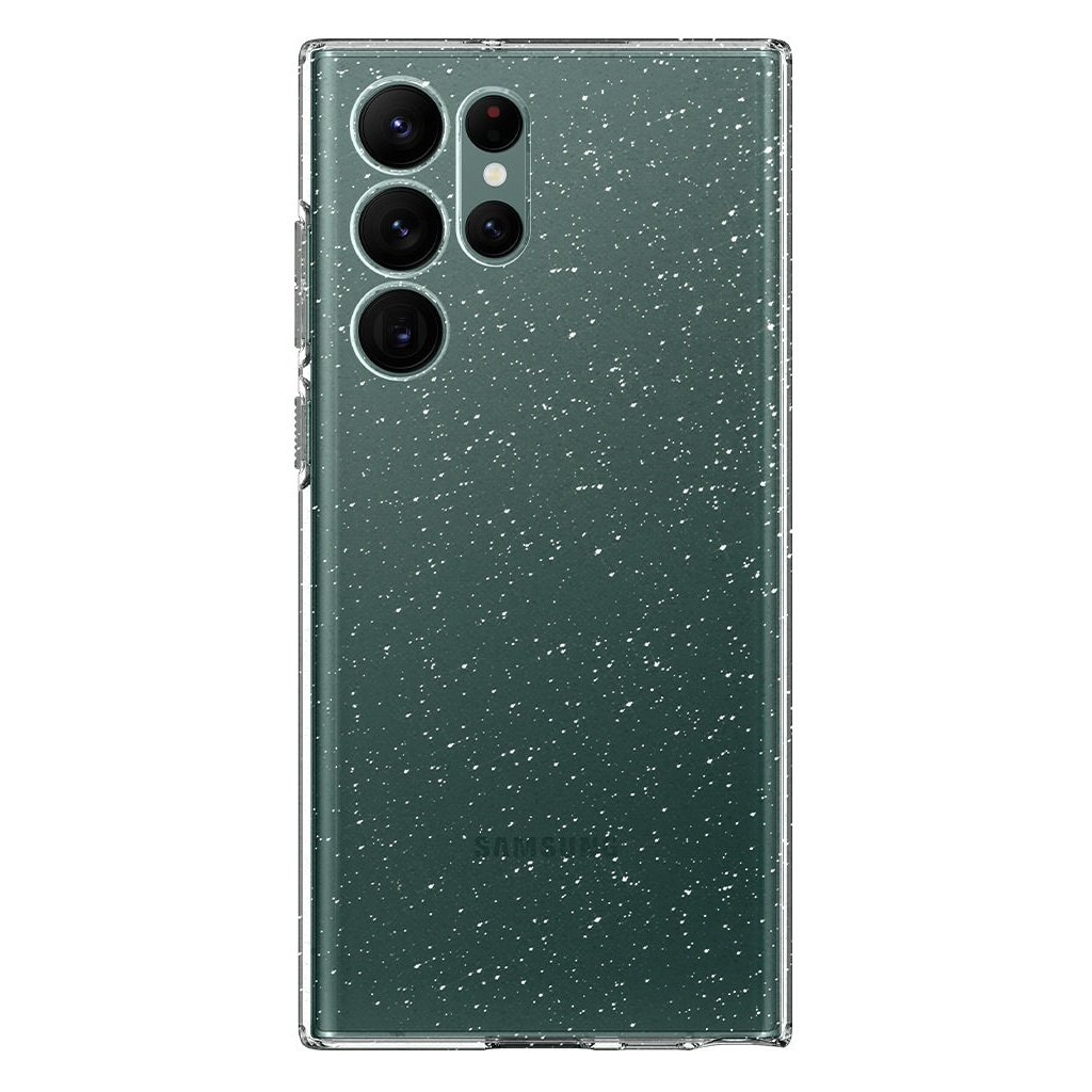 Чохол до мобільного телефона Spigen Samsung Galaxy S22 Ultra Liquid Crystal Glitter, Crystal Qua (ACS03913) - зображення 5