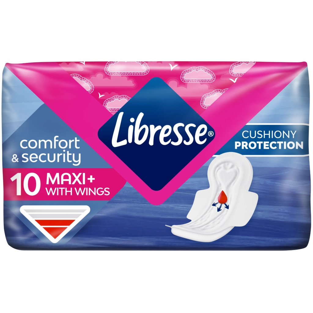 Гігієнічні прокладки Libresse Maxi Normal Wing 10 шт (7310790088137) - изображение 1