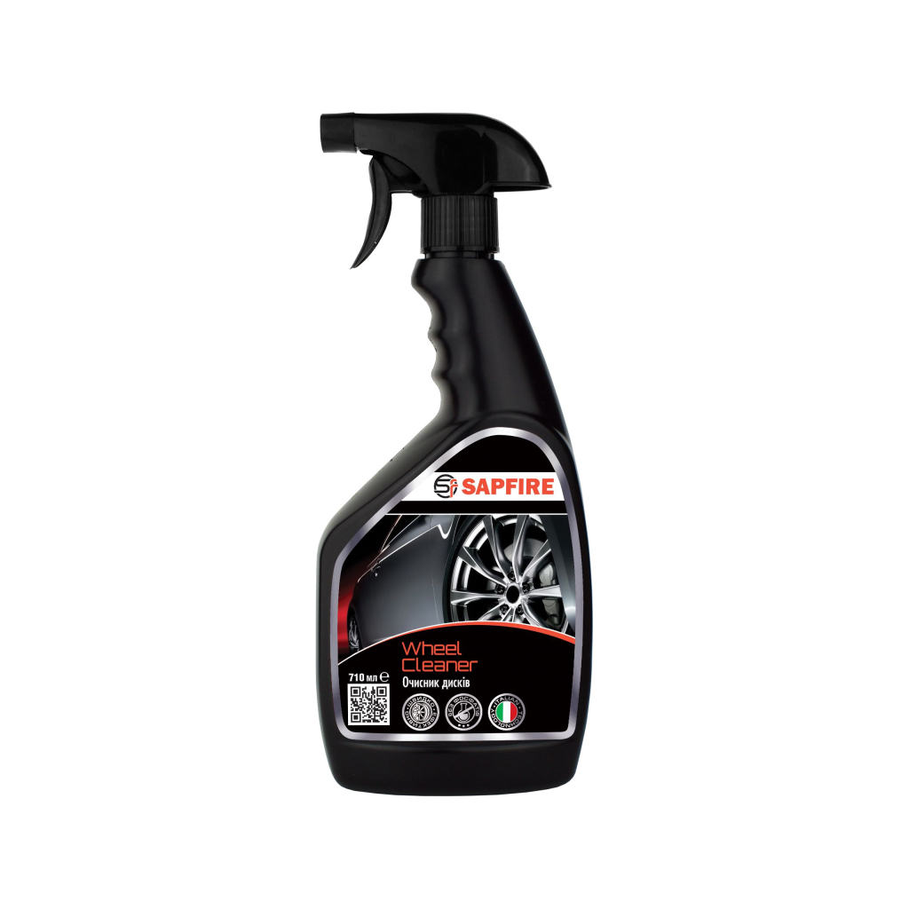 Автомобільний очисник SAPFIRE легкосплавних та сталевих дисків Wheel Cleaner 710 мл (748506) - изображение 1