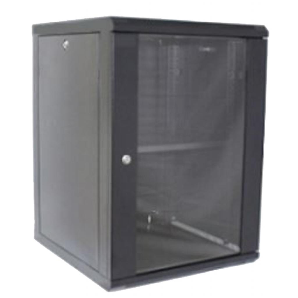 Шафа настінна Hypernet 15U 19" 600x450 (WMNC-15U-FLAT-BLACK) - зображення 1