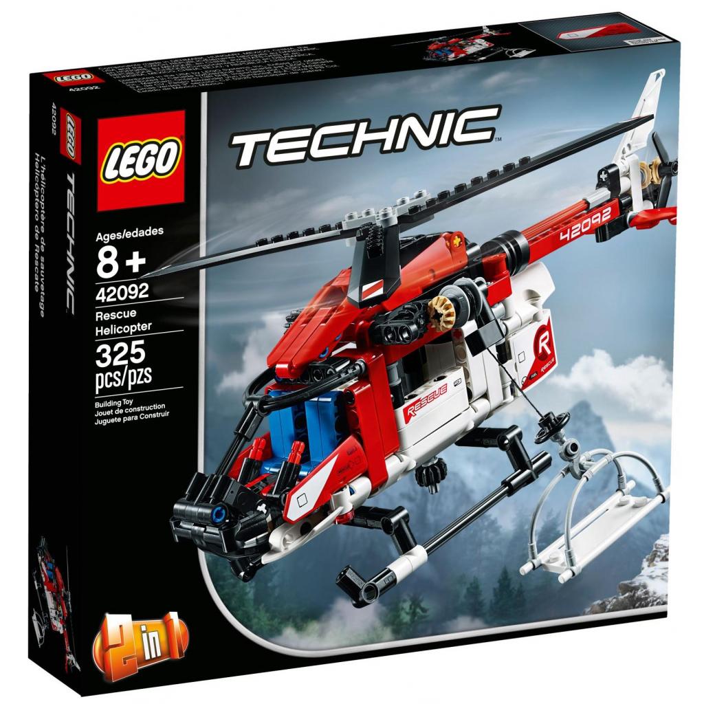Конструктор LEGO TECHNIC Рятувальний гелікоптер 325 деталей (42092) - зображення 1