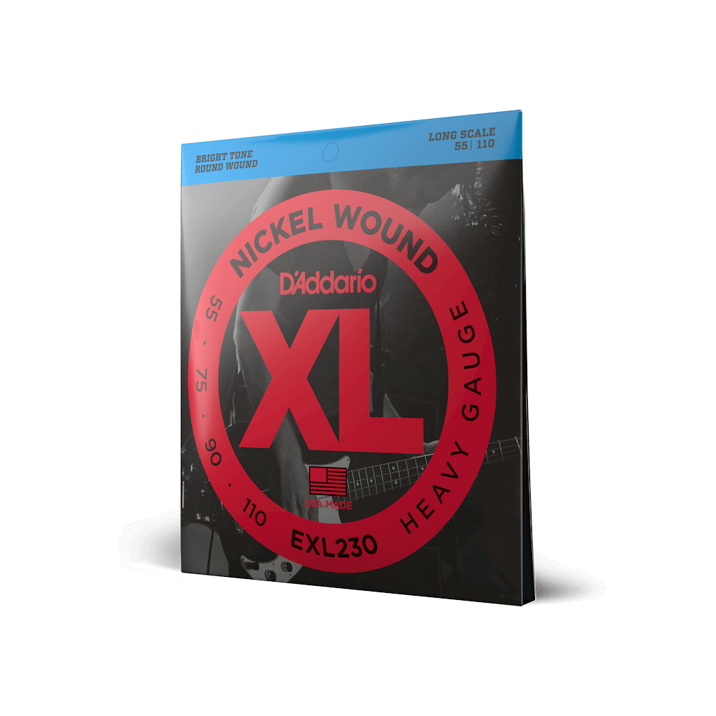 Струни для гітари D'Addario XL Nickel Wound Bass Heavy (55-110) (EXL230) - зображення 2