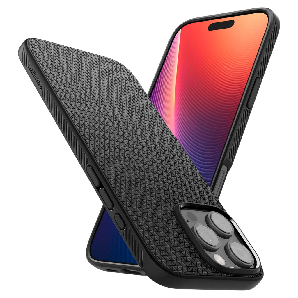 Чохол до мобільного телефона Spigen iPhone 16 Pro Max Liquid Air Matte Black (ACS07988) - изображение 3