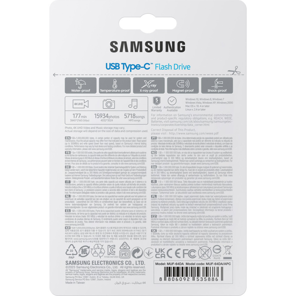 USB флеш накопичувач Samsung 64GB USB 3.2 Type-C (MUF-64DA/APC) - зображення 10