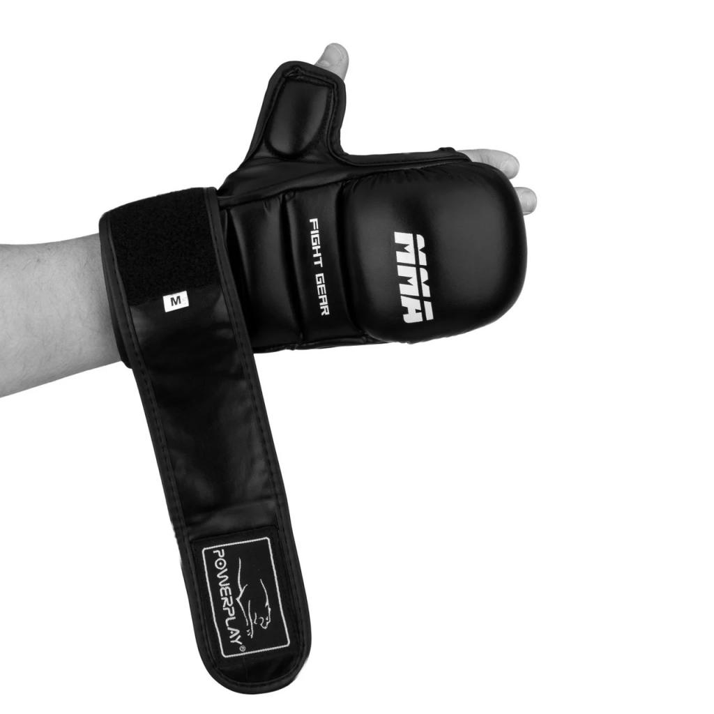 Рукавички для MMA PowerPlay 3026 XL Black (PP_3026_XL_Black) - зображення 6