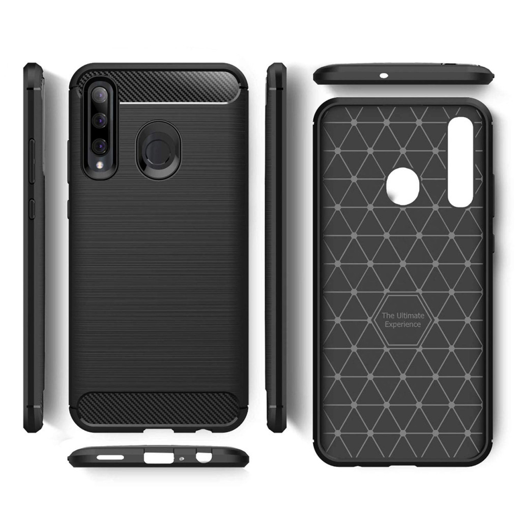 Чохол до мобільного телефона Laudtec Huawei P Smart 2019 Carbon Fiber (Black) (LT-PST19) - зображення 4