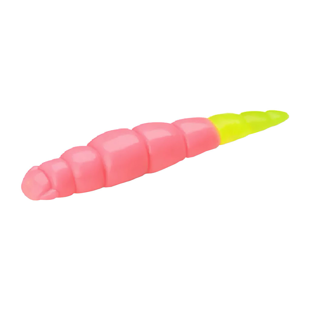 Силікон рибальський FishUP Yochu 1.7" 133 - Bubble Gum/Hot Chartreuse, cheese taste (8шт/уп) (1864.13.53) - зображення 1