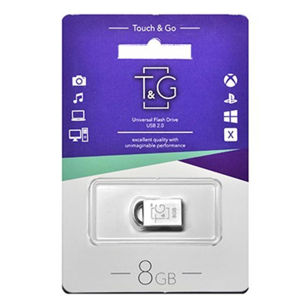 USB флеш накопичувач T&G 8GB 107 Metal Series Silver USB 2.0 (TG107-8G) - зображення 3