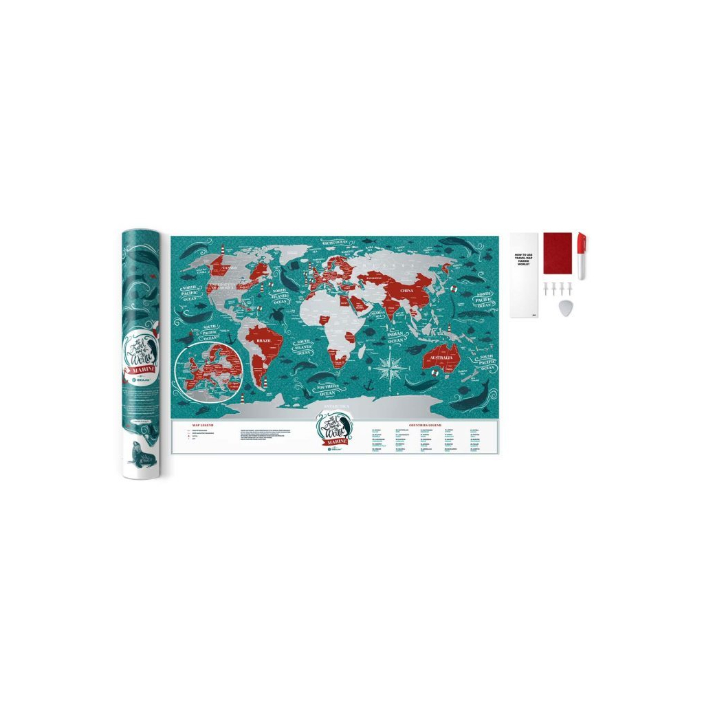 Скретч карта 1DEA.me Travel Map Marine World (13020) - изображение 2