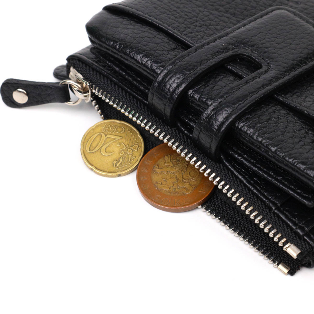 Гаманець Tony Bellucci З натуральної шкіри Чорний (22060) - зображення 6