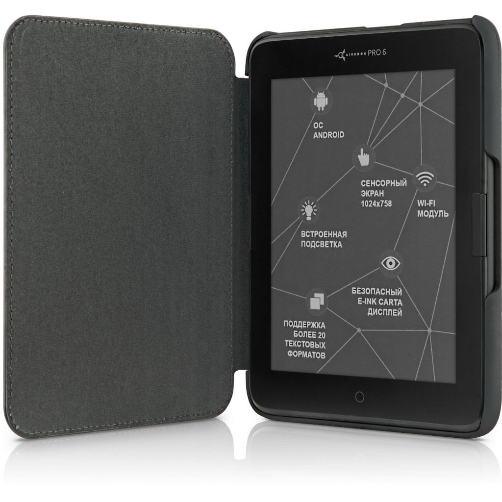 Чохол до електронної книги AirOn Premium для AIRBOOK PRO 6 black (4821784627978) - зображення 8