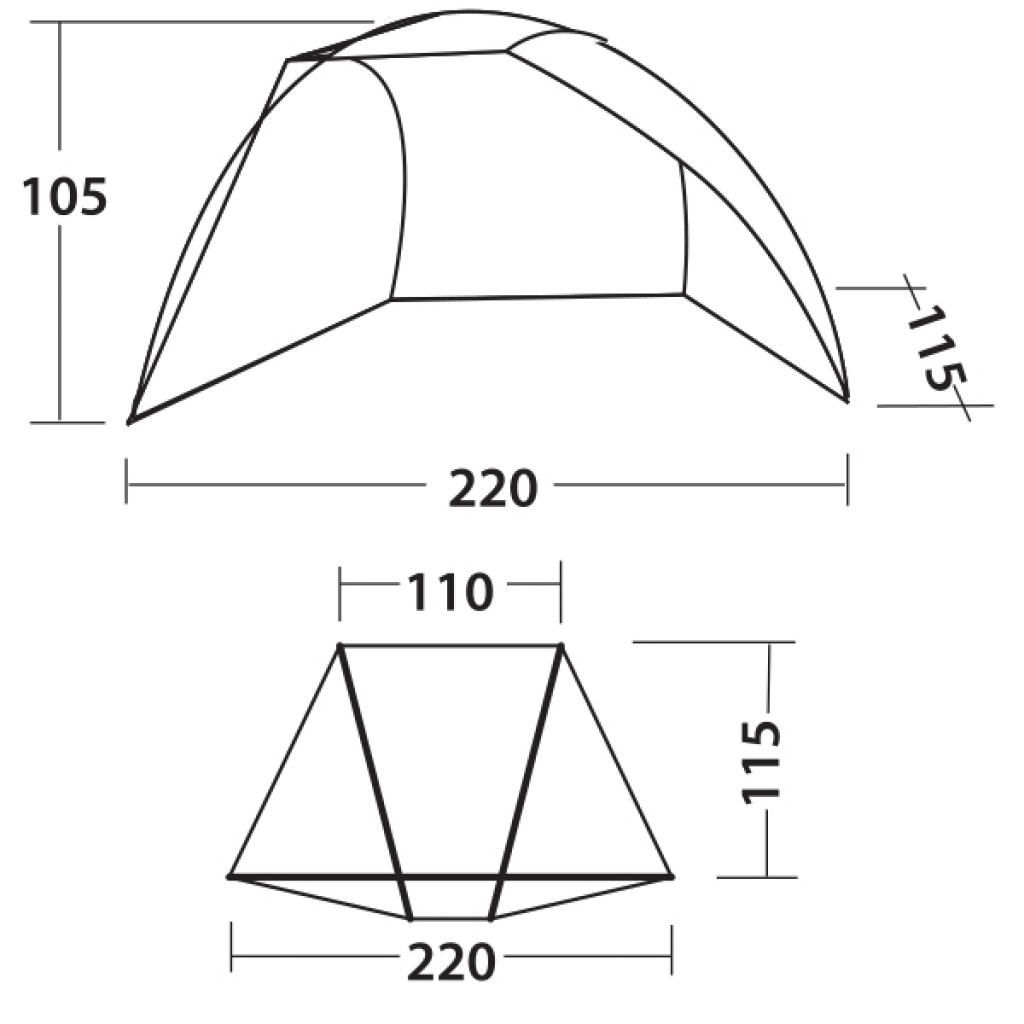 Намет Easy Camp Bay 50 Ocean Blue (928280) - зображення 2