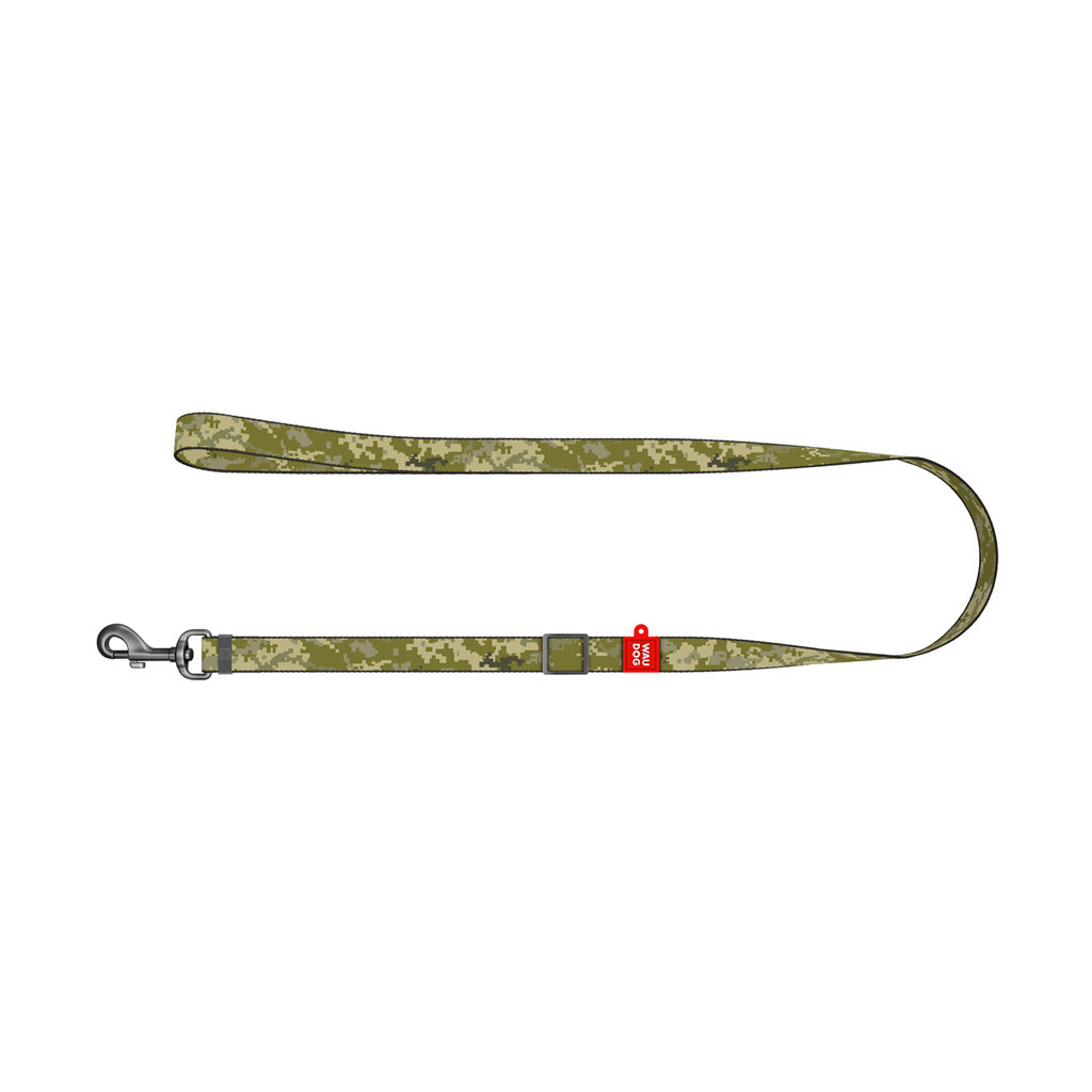 Повідець для собак WAUDOG Nylon "Мілітарі" L-XXL Ш 25 мм Д 152-183 см (372-4026) - зображення 2