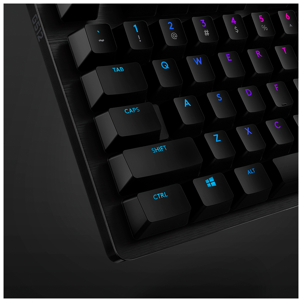 Клавіатура Logitech G512 Lightsync RGB Mechanical GX Brown USB UA Carbon (920-009352) - зображення 9