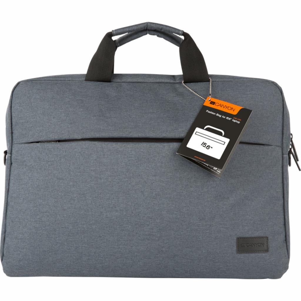 Сумка для ноутбука Canyon 16" B-4 Elegant Gray laptop bag (CNE-CB5G4) - зображення 1