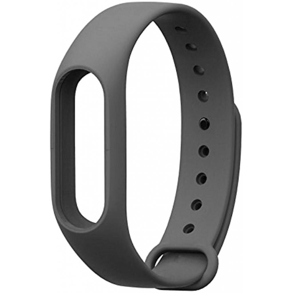 Ремінець до фітнес браслета Armorstandart для Xiaomi Mi Band 2 Dark Grey (ARM50850) - зображення 1