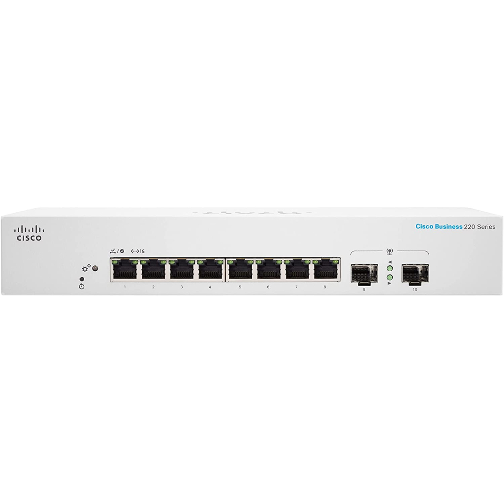 Комутатор мережевий Cisco CBS220-8T-E-2G-EU - зображення 1