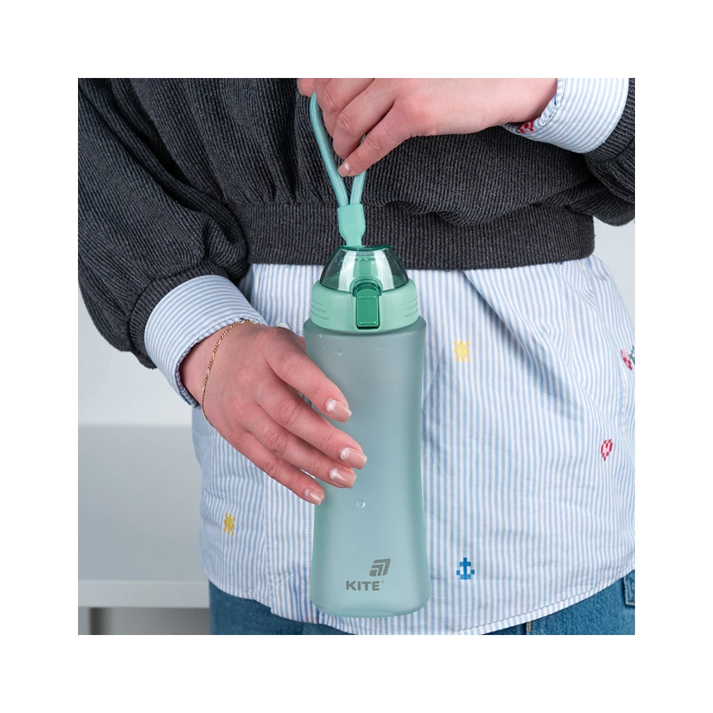 Поїльник-непроливайка Kite 660 мл, бірюзова (K25-1216-2) - зображення 6