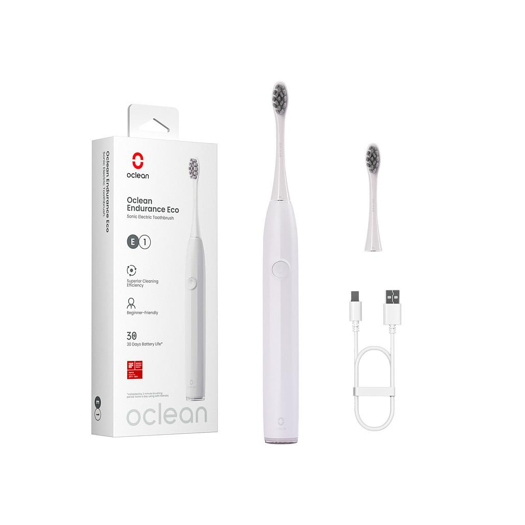 Електрична зубна щітка Oclean Endurance Eco White (6970810553338) - зображення 1